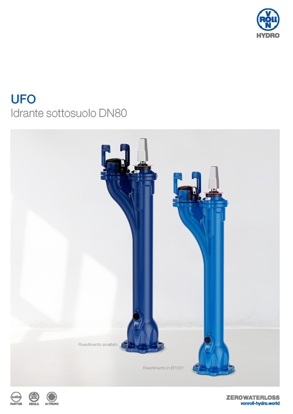 Scaricare il catalogo Idranti UFO Idrante sottosuolo DN80 in formato PDF